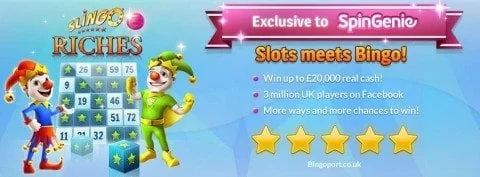 Slingo Riches Spin Genie Free Spins No Deposit