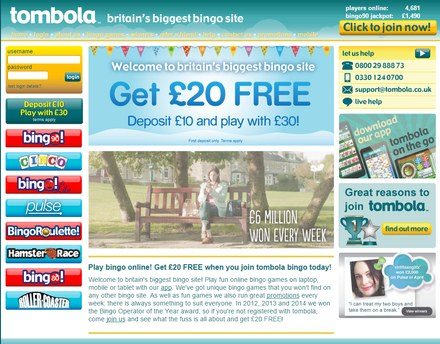 Britian's Biggest Bingo Site